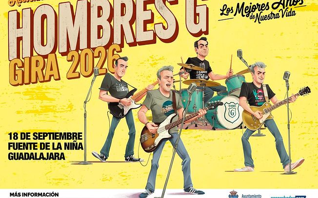 Guadalajara será sede de la gira Los Mejores Años de Nuestra Vida 2026 de Hombres G