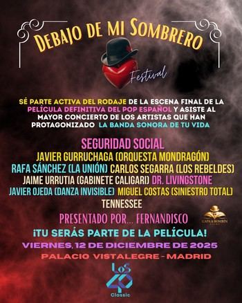 Concierto navideño 'Debajo de mi Sombrero' reunirá a leyendas del Pop Español en Madrid