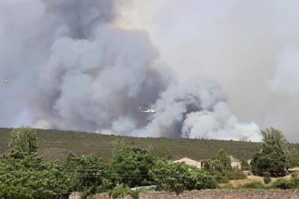 El incendio de La Mierla supera las 3.400 hectáreas y mantiene el Puesto de Mando Avanzado en Tamajón