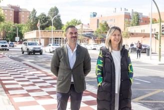 Guadalajara renueva la calle Dos de Mayo con carril bici y más aparcamiento