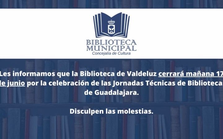 Cierre de la Biblioteca de Valdeluz el 17 de junio por evento técnico