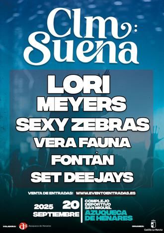 Lori Meyers ofrecerá un concierto en Azuqueca el 20 de septiembre, junto a Sexy Zebras, Vera Fauna, Fontán y Set Deejays