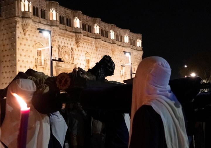 Cristo de la Expiración, ayer en Guadalajara. Foto : EDUARDO BONILLA