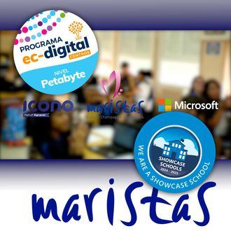 Representantes de MIcrosoft España e icono se interesan por conocer el proyecto digital del colegio Marista de Guadalajara