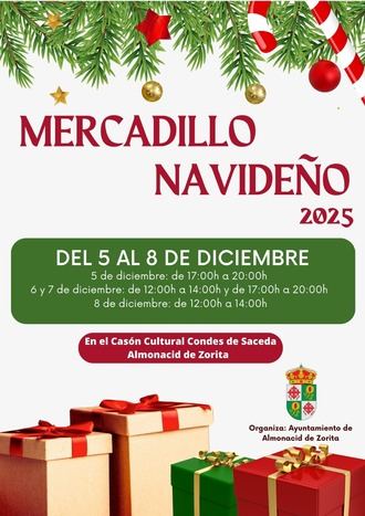 El Mercadillo de Navidad dará el pistoletazo de salida a la Navidad almonacileña