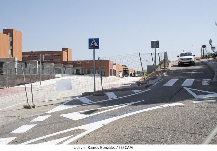 El miércoles se habilita en el Hospital de Guadalajara un nuevo vial para los cambios de circulación que se van a producir con motivo de las obras de conexión