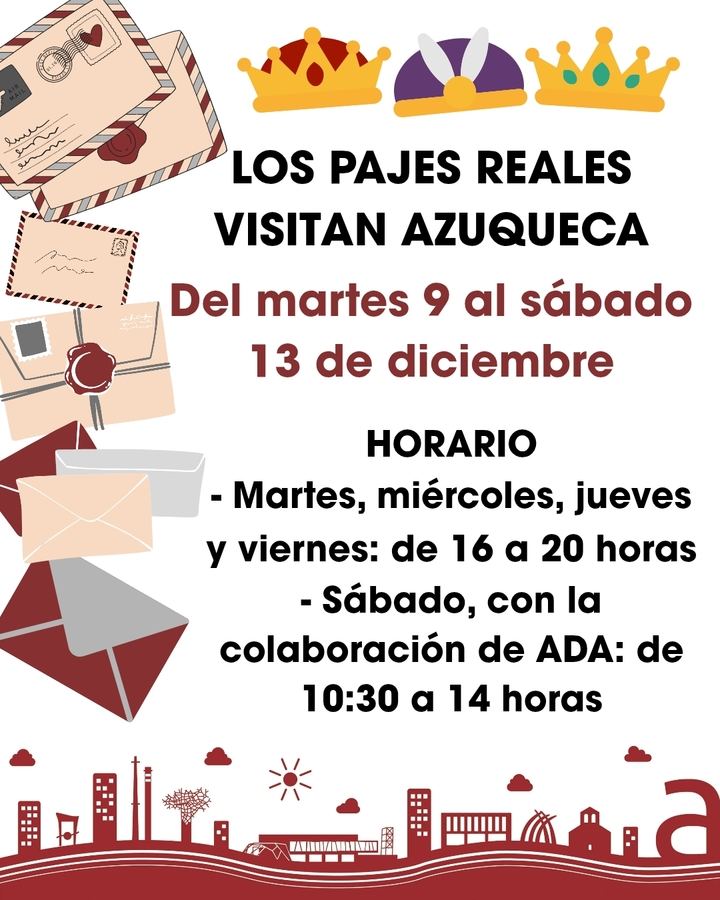 Los Pajes Reales visitan Azuqueca del 9 al 13 de diciembre