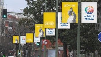 Esta es la imagen que vestirá Madrid durante la visita del papa León XIV