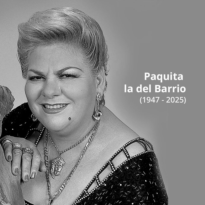 México llora la muerte de Paquita la del Barrio, la leyenda que cantó al despecho como nadie con 'Rata de dos patas'