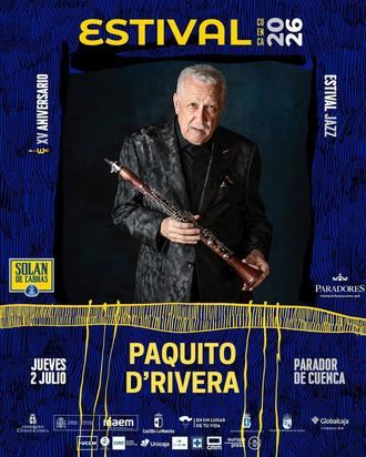 El saxofonista cubano Paquito DRivera actuará el 2 de julio en Estival Cuenca
