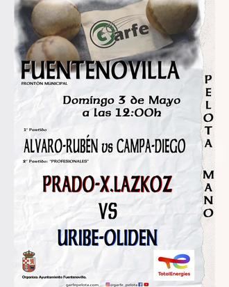 Fuentenovilla acoge este domingo su tradicional partido de pelota a mano con homenaje a un pelotari local
