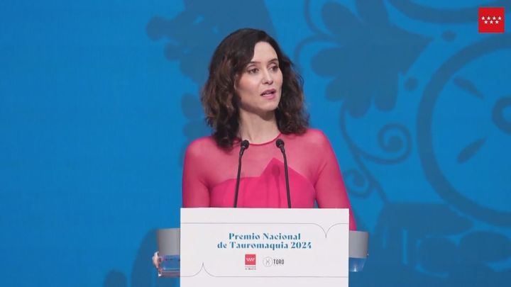 Ayuso preside el acto de presentación del Premio Nacional de Tauromaquia: 