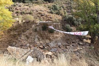 Román García: La Diputación tiene que reconstruir el puente entre Zarzuela y Villares de Jadraque, incomunicados desde hace más de siete meses