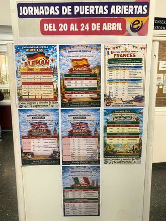La Escuela Oficial de Idiomas celebra una semana de puertas abiertas coincidiendo con el periodo de solicitud de plaza, abierto hasta el 30 de abril
