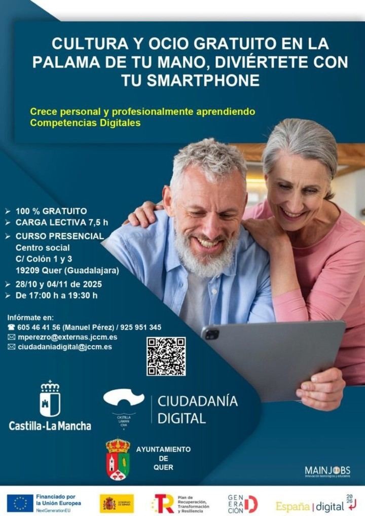 Curso gratuito en Quer para mejorar habilidades digitales con smartphones