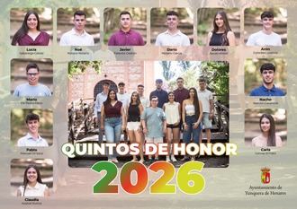 Yunquera da la bienvenido a sus Quintos de Honor 2026, una tradición que sigue muy viva en las fiestas de la Virgen de la Granja