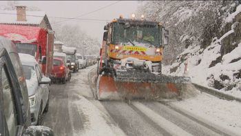 Dos rutas y cinco alumnos afectados por la nieve caída en Cuenca y Guadalajara