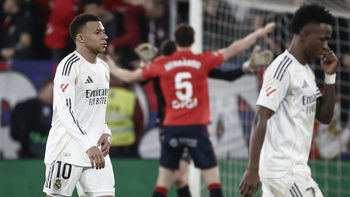 2-1. El Real Madrid cae en Pamplona y corta su racha de victorias