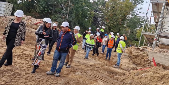 Aparecen restos de un cementerio en las obras de la nueva residencia 'Los Olmos' de Guadalajara