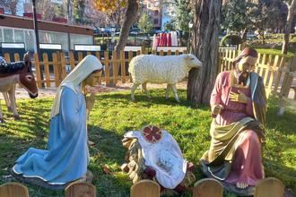 ÚLTIMA HORA : Roban el Niño Jesús del nacimiento instalado por el Ayuntamiento en el Parque de la Concordia