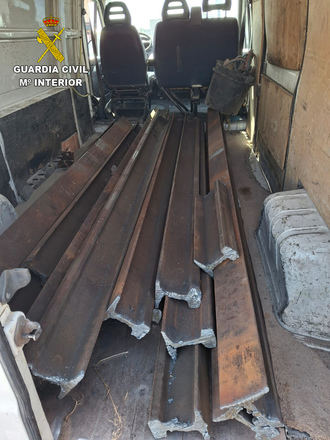 Detenidos en Guadalajara cuatro miembros de un clan familiar dedicado a la sustracción de material ferroviario