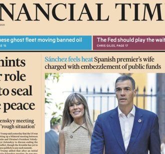 El Financial Times lleva a su portada el escándalo de corrupción de Begoña Gómez