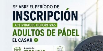 Inscripciones abiertas para pádel de adultos en El Casar