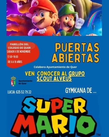 Actividades scout de Super Mario para niños en Quer