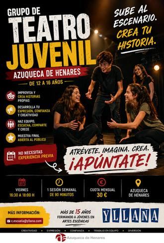 La compañía Yllana impartirá clases de teatro para jóvenes de 12 a 16 años en El Foro de Azuqueca