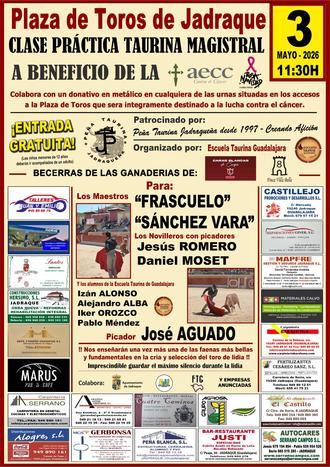 Jadraque acogerá del 1 al 3 de mayo una programación taurina