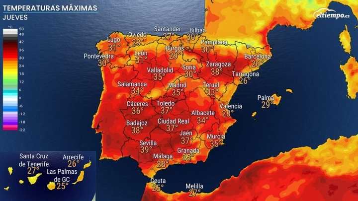 Siguen subiendo las temperaturas este miércoles de mayo en Guadalajara llegando el mercurio a los ¡33ºC!