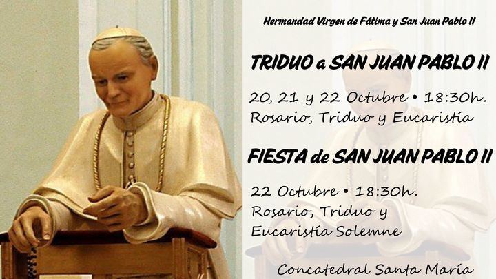 Triduo a San Juan Pablo II en la concatedral de Santa María de Guadalajara