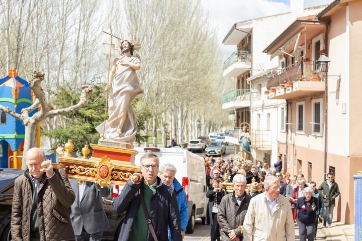 La Procesión del Encuentro puso fin a una inestable pero multitudinaria Semana Santa en Trillo