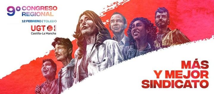 Toledo acogerá el 9º Congreso Regional de UGT Castilla-La Mancha el 12 de febrero