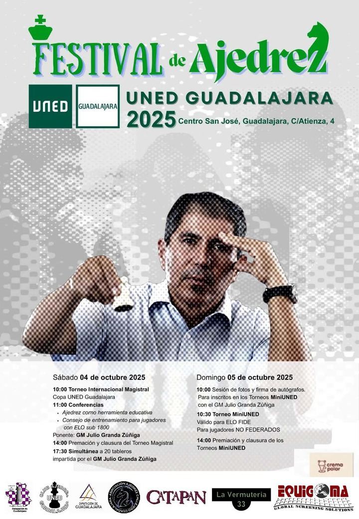 Festival de Ajedrez en UNED Guadalajara