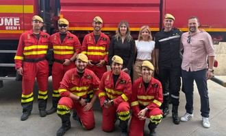 La UME sorprende a estudiantes de Cabanillas con una visita educativa