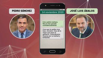Los wasaps inéditos de Sánchez a Ábalos: 