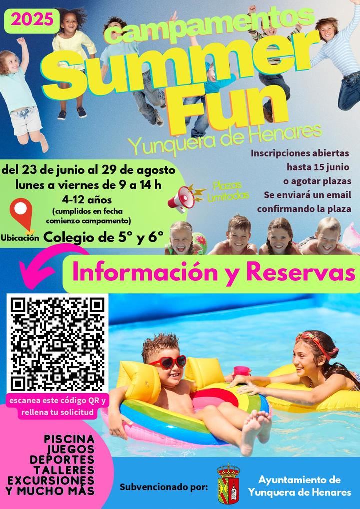El Ayuntamiento de Yunquera de Henares lanza su Campamento de Verano 2025: una apuesta decidida por la conciliación familiar