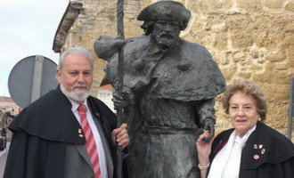 Francisco Olmeda y María Luisa Llorente, dos activos capistas de Guadalajara.