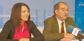 Carolina Hernández y Porfirio Herrero en rueda de prensa.