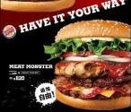 Llega la Meat Monster Burger, la macrohamburguesa de 1.160 calorías