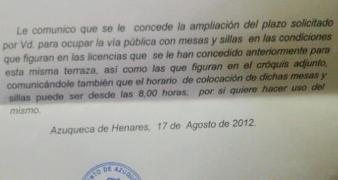 El PP asegura que el PSOE de Azuqueca ha rectificado en el tema de las terrazas
