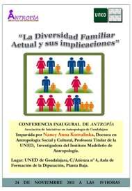 La asociacion Antropía se da a conocer con la conferencia La Diversidad Familiar Actual y sus Implicaciones
