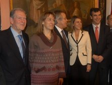 La presidenta, Ana Guarinos, asiste en Madrid a la toma de posesión del nuevo presidente de la SEPI, Ramón Aguirre 