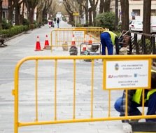 Acaban de finalizar las obras de consolidación y mejora del pavimento del céntrico paseo de Fernández Iparraguirre