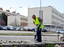 Empiezan las obras de mejora en el aparcamiento de la calle Hnos Fernández Galiano de Guadalajara