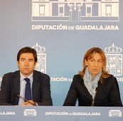 La presidenta de la Diputación anuncia la firma de un convenio con la Junta para la construcción del tercer vaso en la Planta de Residuos de Torija 