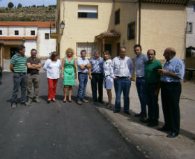 La presidenta de la Diputación comprueba el buen ritmo de ejecución de las carreteras de la zona de Molina