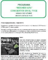 Este sábado concierto en el TYCE a través de la Concejalía de Juventud