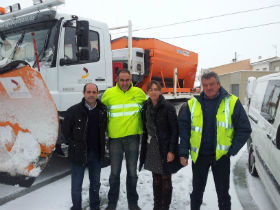Los equipos de la Diputación se ponen en marcha con las primeras nevadas